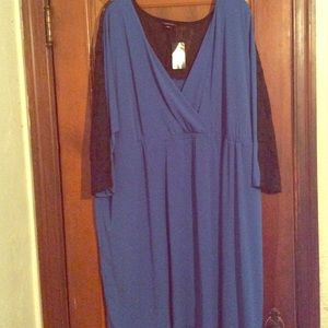 NWT Torrid Blue lace party dress